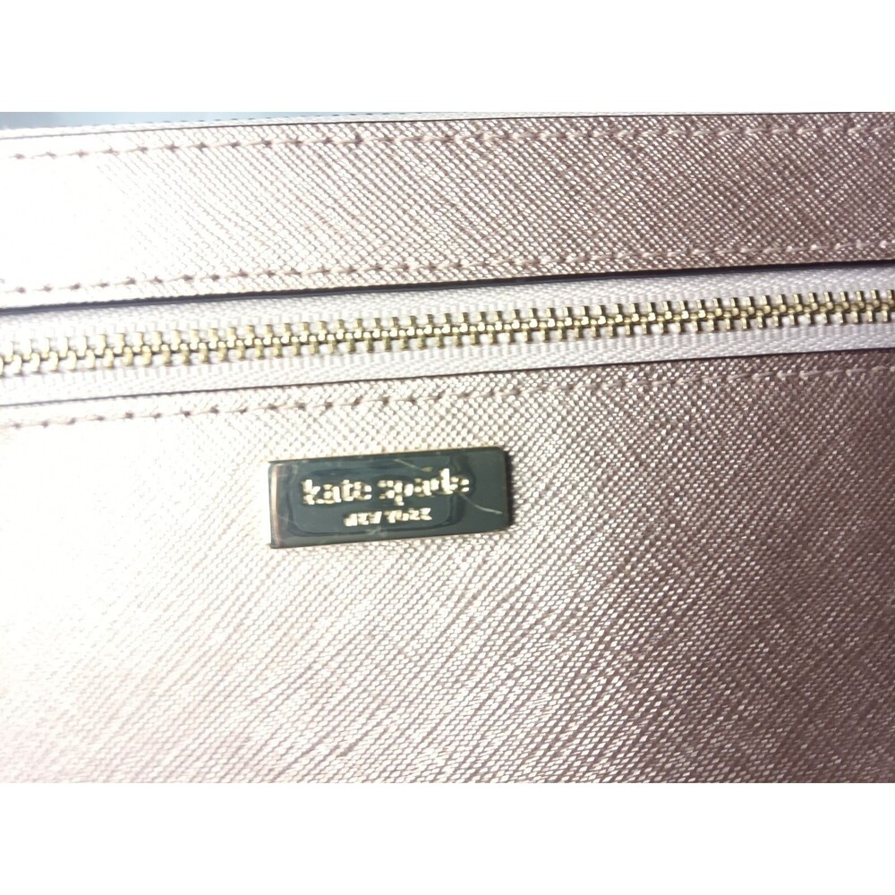 Kate Spade New York Tinie Laurel Way Rosegold Wristlet Retail $119 - Picture 5 of 9